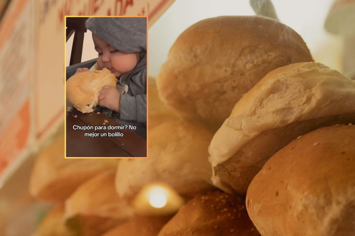 Bebé bolillo: bebé se vuelve tendencia por calmarse con un pan en lugar de con un biberón