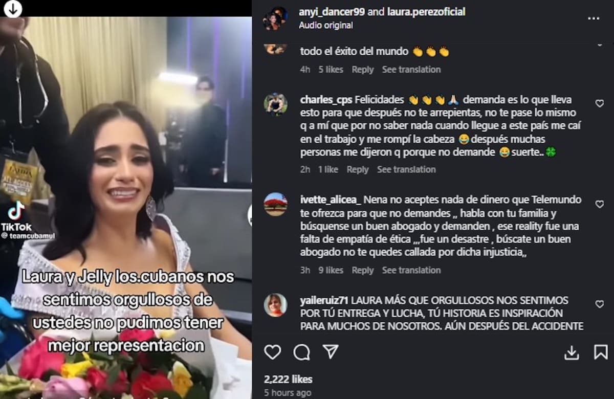 Seguidores le aconsejan demandar a Telemundo / Instagram @laura.perezoficial
