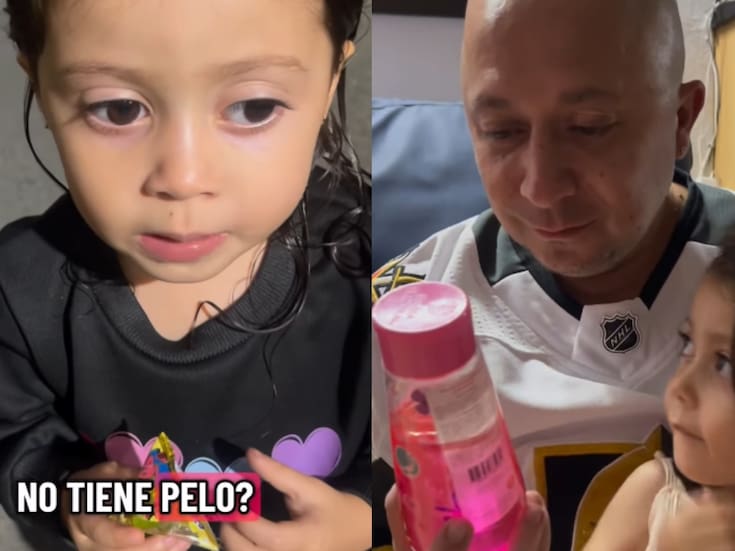 Niña le regala shampoo a su papá calvo “para que le crezca el pelo” y se vuelve viral por su ternura