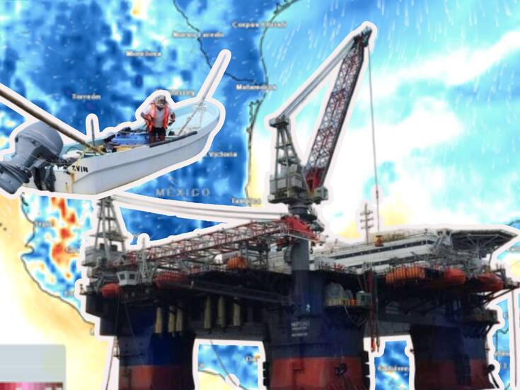 Frente frío paraliza puertos en el Golfo: 1500 trabajadores de Pemex resguardados y más de 10 mil pescadores varados