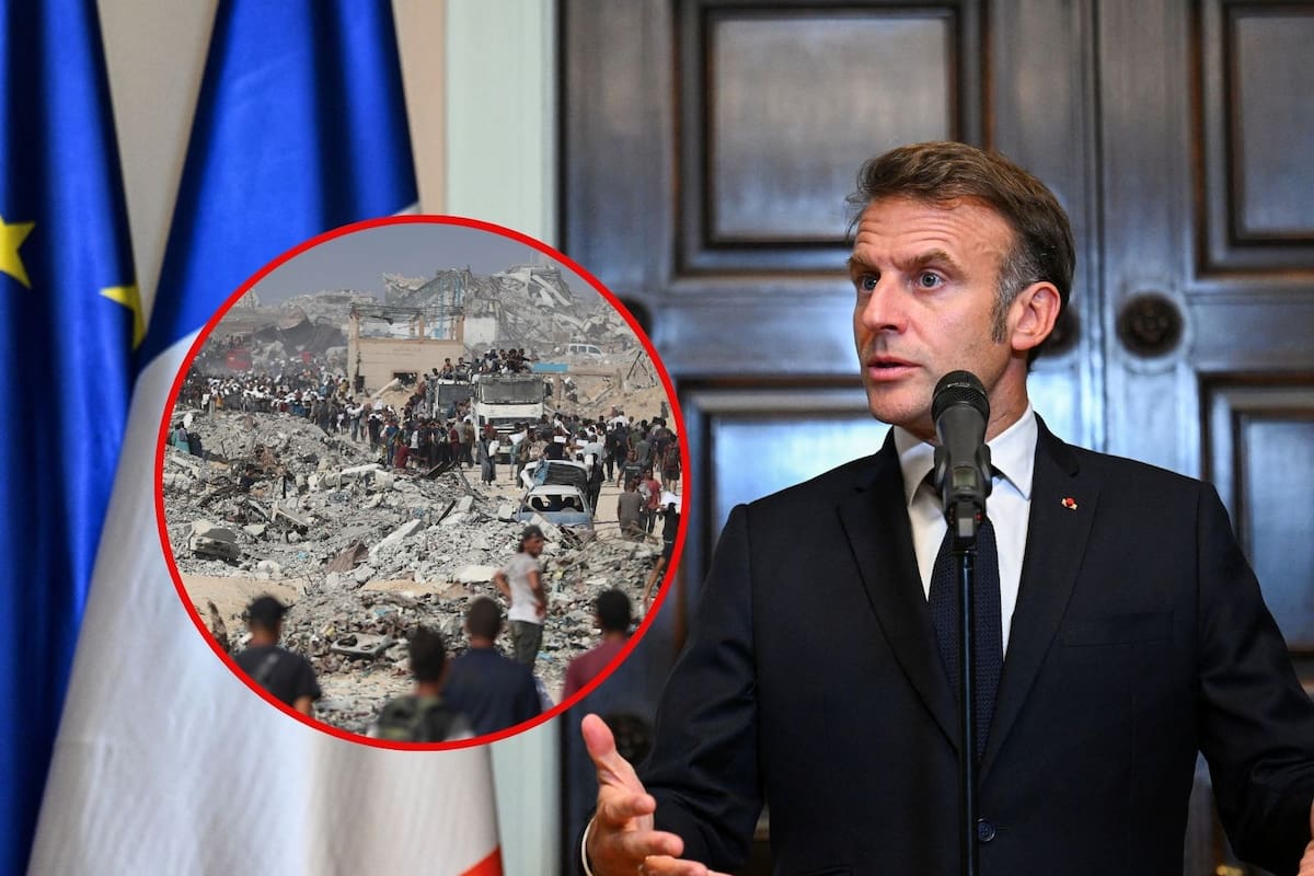 Macron alerta sobre “grave desastre” en Franja de Gaza y solicita misión de la ONU