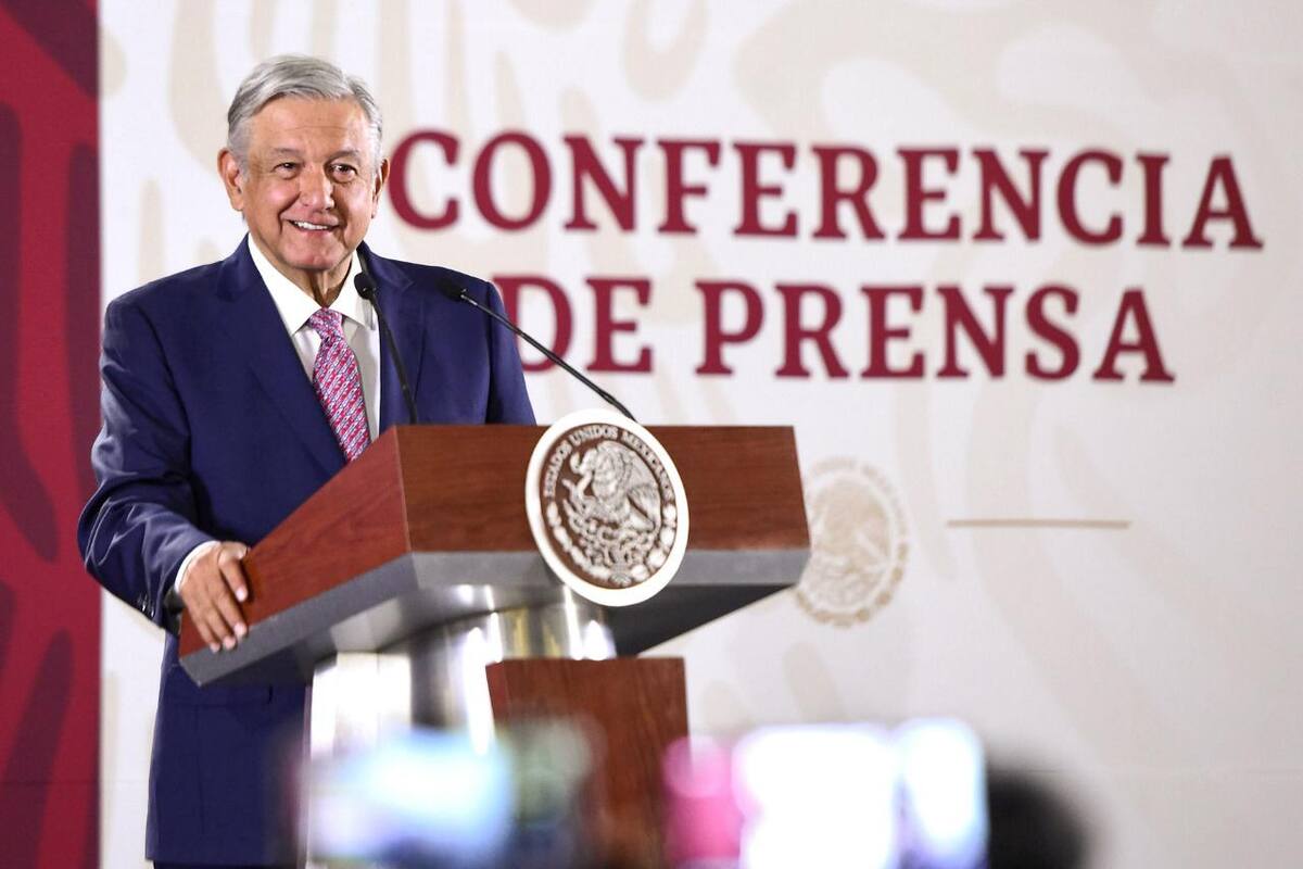 Conferencia de AMLO desde Palacio Nacional