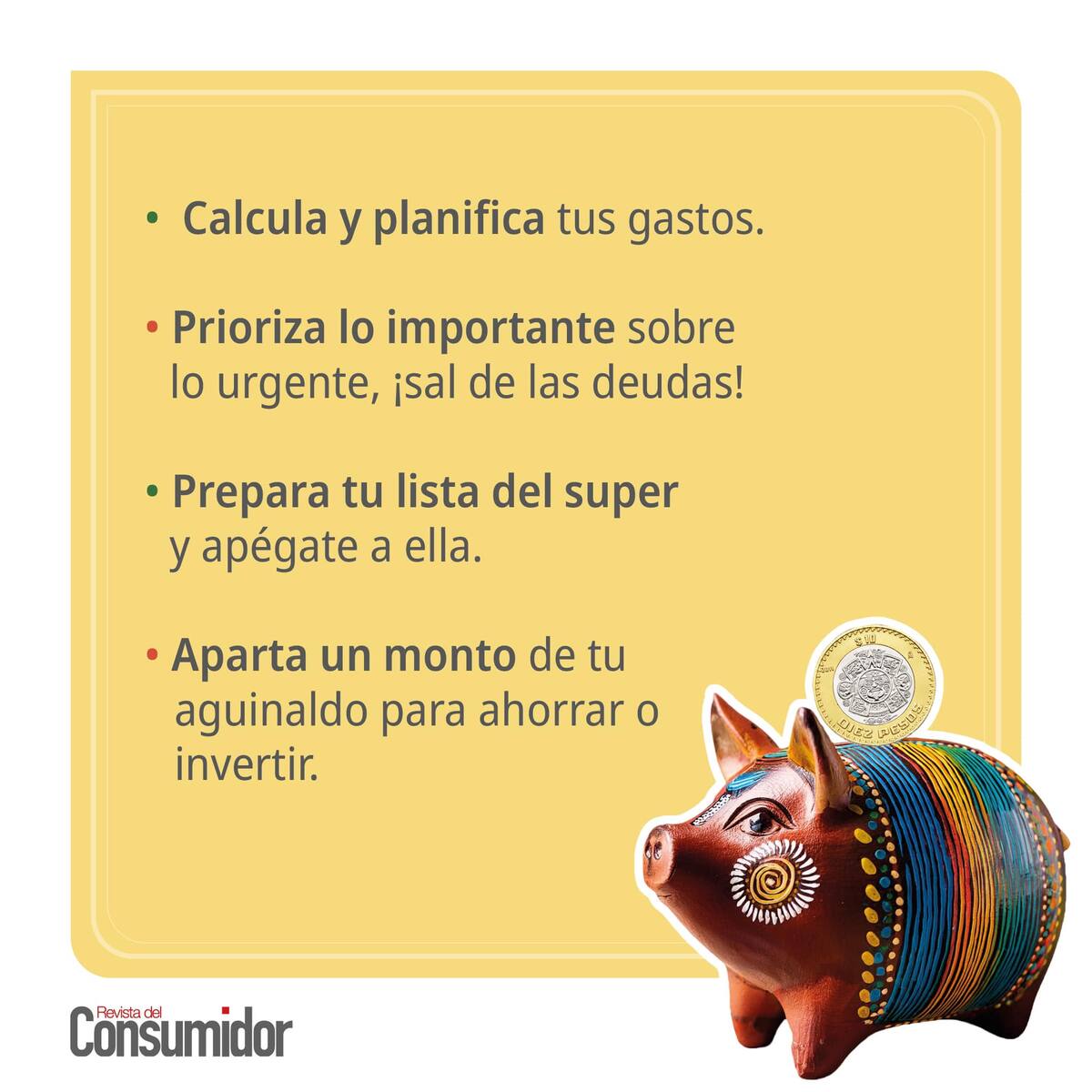 Recomendaciones de la Revista del consumidor de la PROFECO.