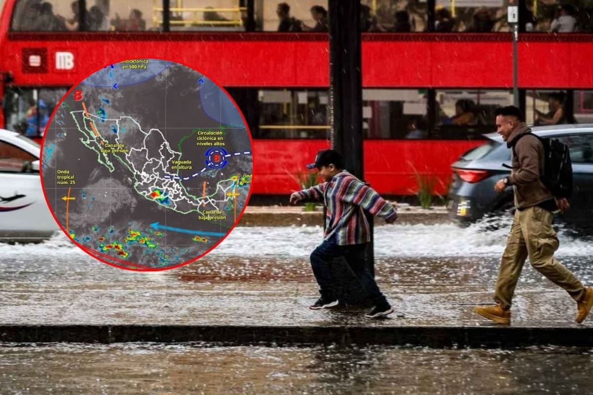 Monzón mexicano provocará lluvias intensas de hasta 150 mm y tormentas con granizo este miércoles 12 de agosto; el calor llegará a 45 °C