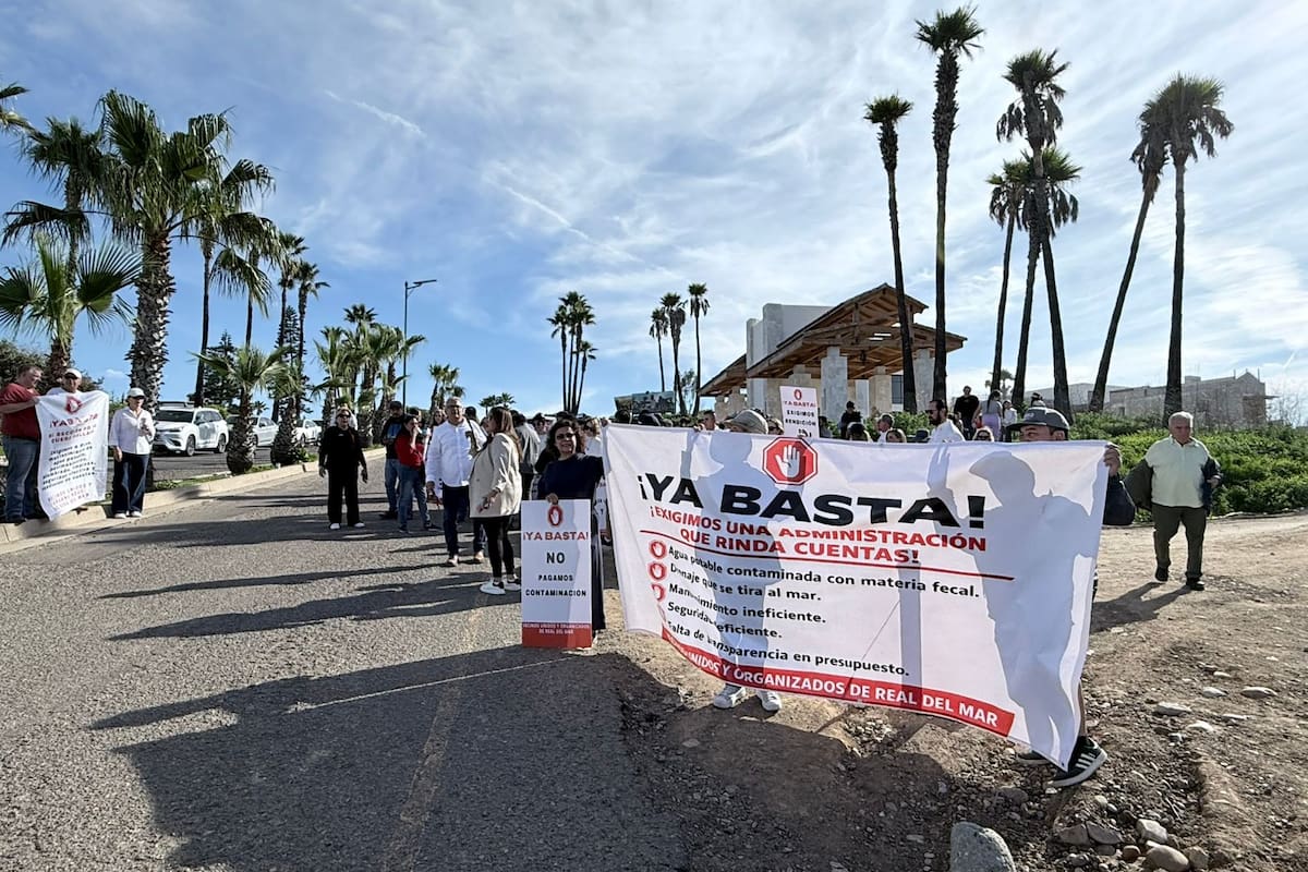 Vecinos de Real de Mar se manifiestan por deficiencias en servicios básicos