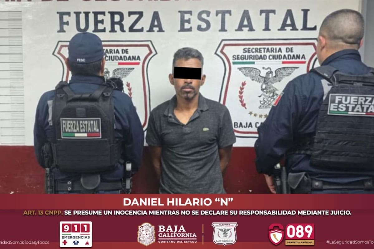 Detienen FESC a tres con metanfetamina y mariguana