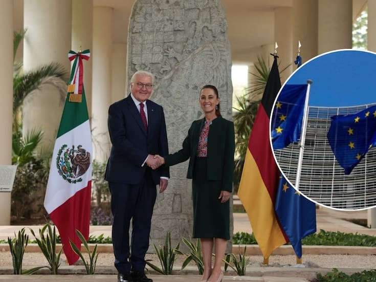 Claudia Sheinbaum recibe en Cancún al presidente de Alemania y sostienen reunión privada para revisar comercio, inversión y la actualización del tratado México-Unión Europea prevista para abril
