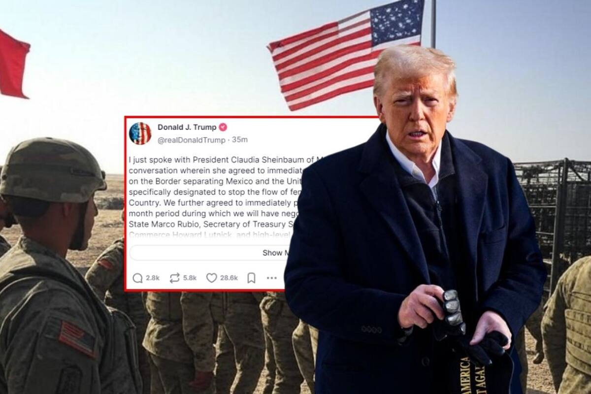 Trump destaca llamada “amistosa” con Sheinbaum en la que acordaron el despliegue de 10,000 soldados en la frontera
