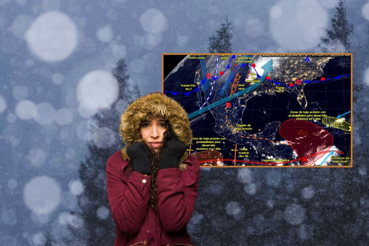 Frente Frío: Temperaturas bajo cero congelarán gran parte de México y caerá nieve en estos estados del noroeste