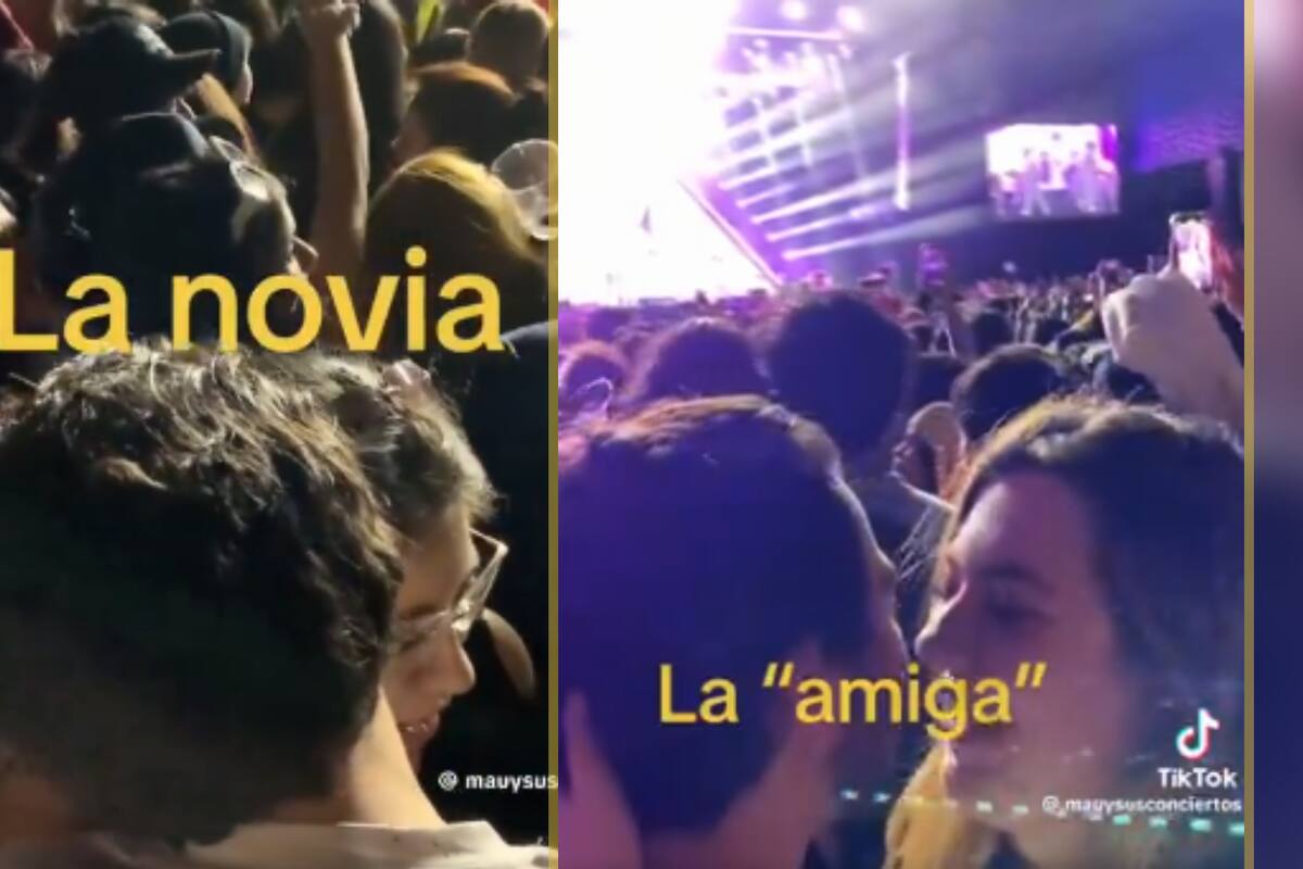 VIDEO: Joven es captada besando al novio de su amiga en pleno concierto y desata críticas en redes sociales