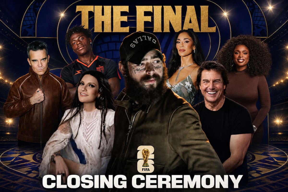 El Mundial 2026 tendrá ceremonia de clausura antes de la final: Post Malone, Laura Pausini, Tom Cruise y todas las estrellas confirmadas