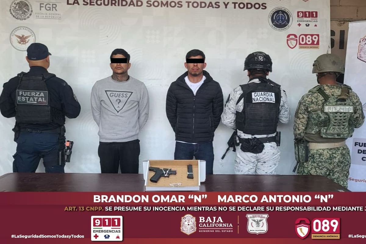 Detienen a dos hombres armados tras persecución en colonia El Coloso