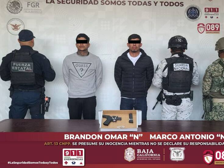 Detienen a dos hombres armados tras persecución en colonia El Coloso