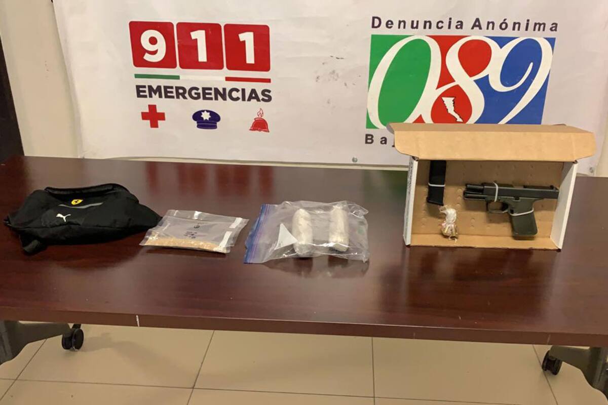 Asegura PEP heroína y arma de fuego en Tijuana