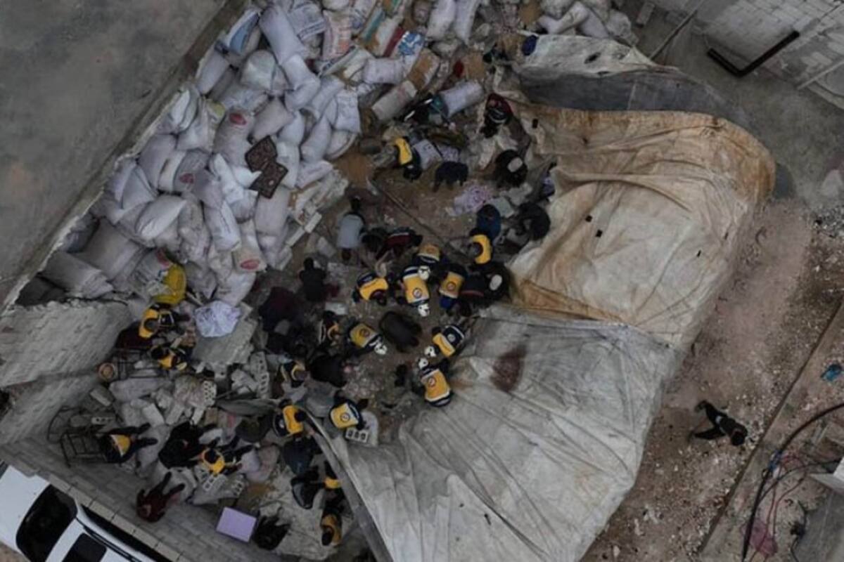 5 niños pierden la vida tras el colapso de una guardería en Siria