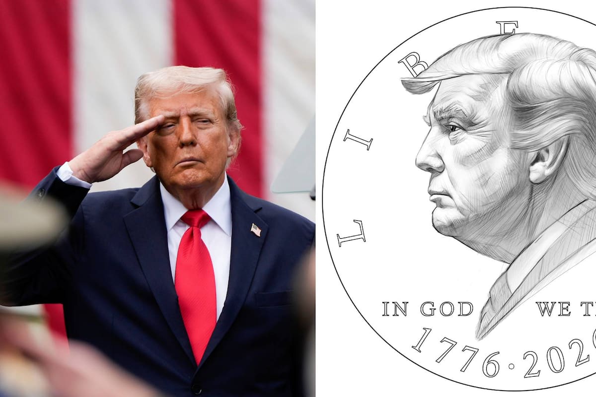 FOTO: Así podría lucir la moneda conmemorativa de un dólar con la cara de Donald Trump