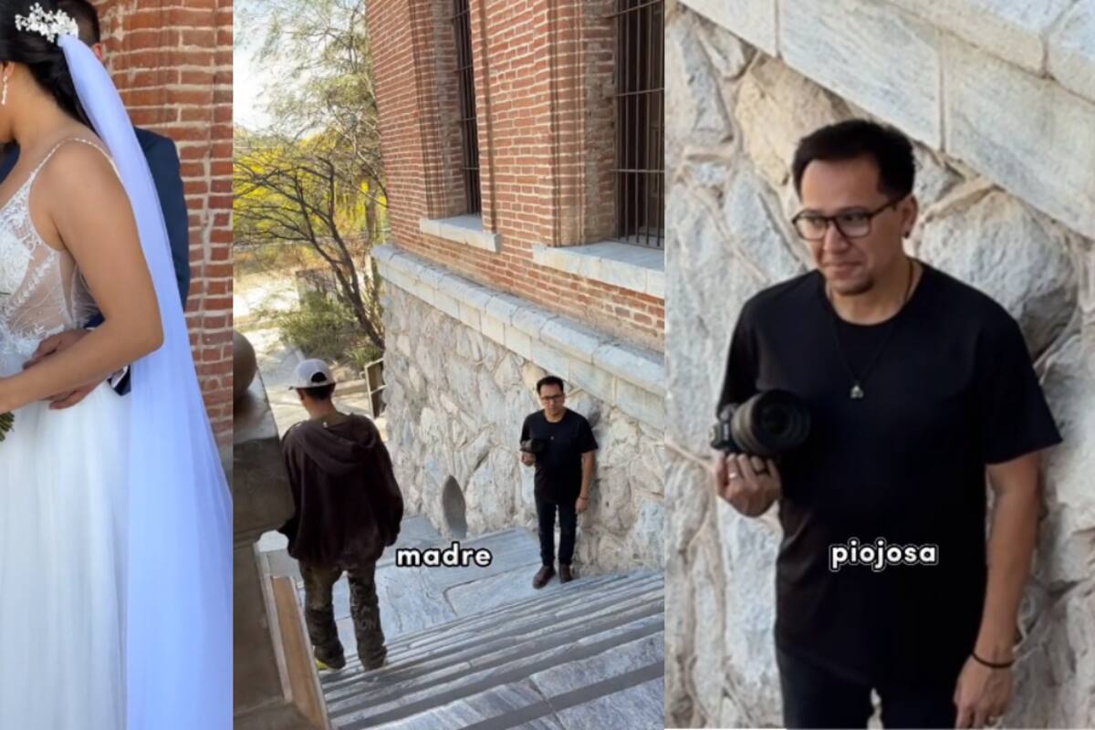 VIRAL: un hombre interrumpe la sesión fotográfica de esta pareja con sus extraños insultos
