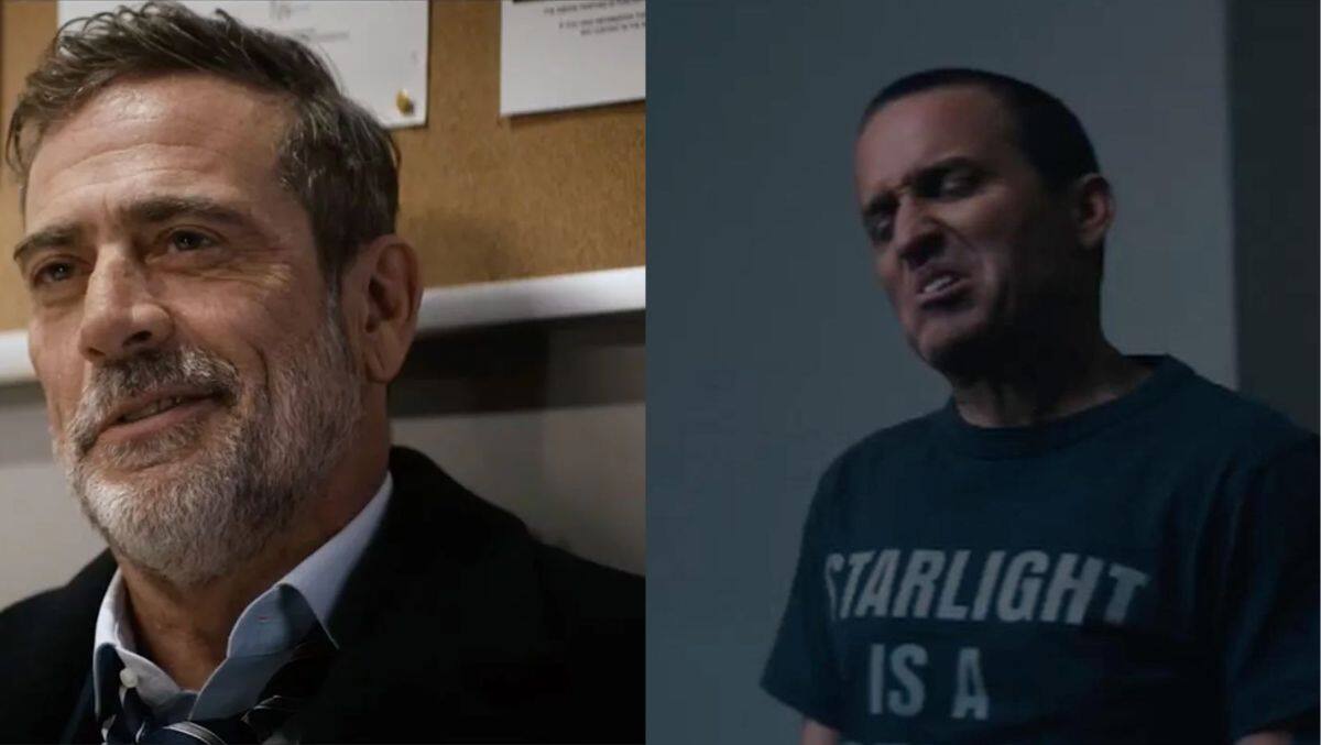 Jeffrey Dean Morgan y Rob Benedict en la cuarta temporada de 'The Boys'