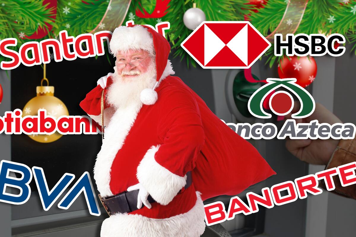 Estos serán los horarios navideños de los bancos en México