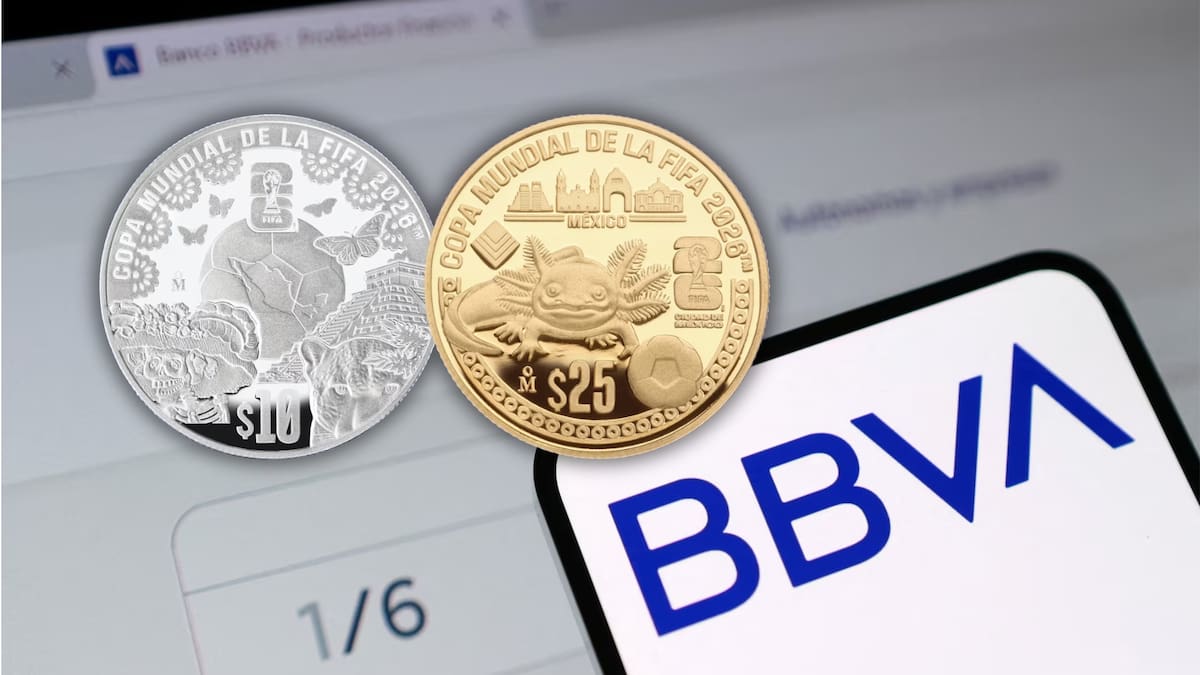 El Banco de México acuñó monedas de oro y plata para el Mundial 2026 y a partir del 11 de junio podrás comprarlas en sucursales de BBVA en las tres ciudades sede: aquí están las direcciones, horarios y condiciones de venta