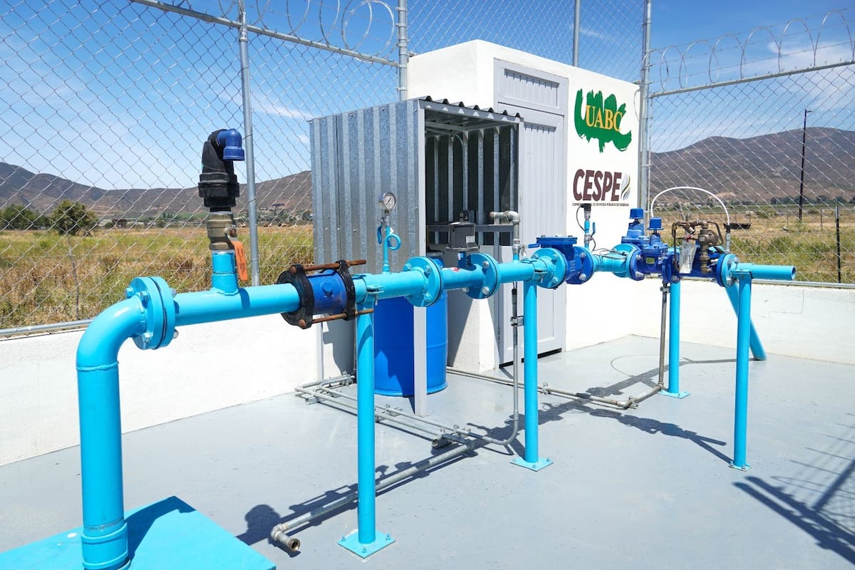 Opera nuevo pozo de agua potable en Valle De Guadalupe