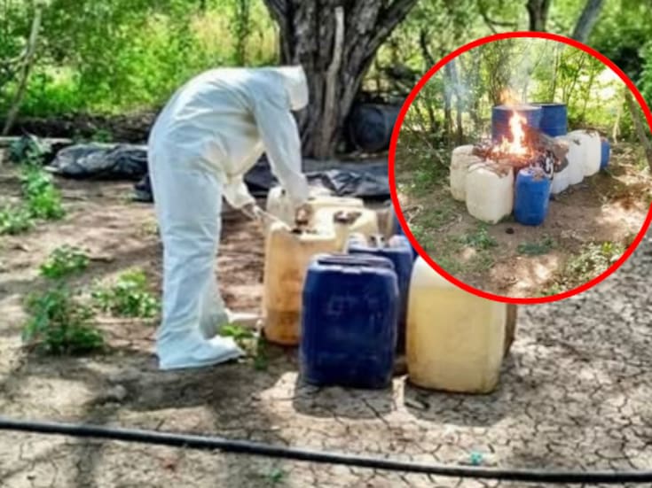 Aseguran en Culiacán dos zonas clandestinas con químicos para fabricar drogas