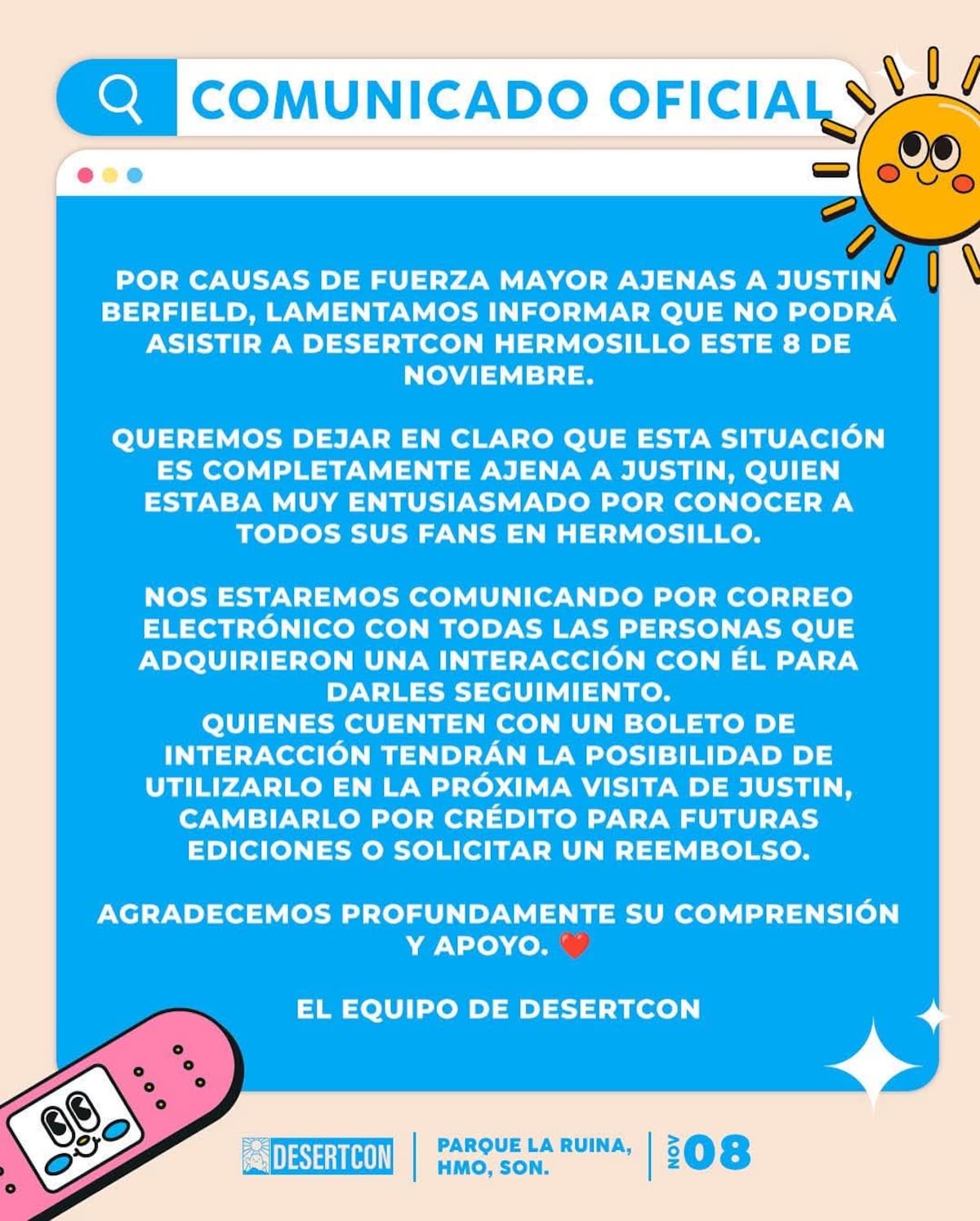 Comunicado.