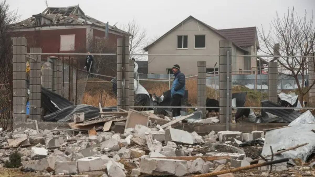 Destrucción en Ucrania tras ataque ruso de este 28 de noviembre del 2024. | Crédito: REUTERS