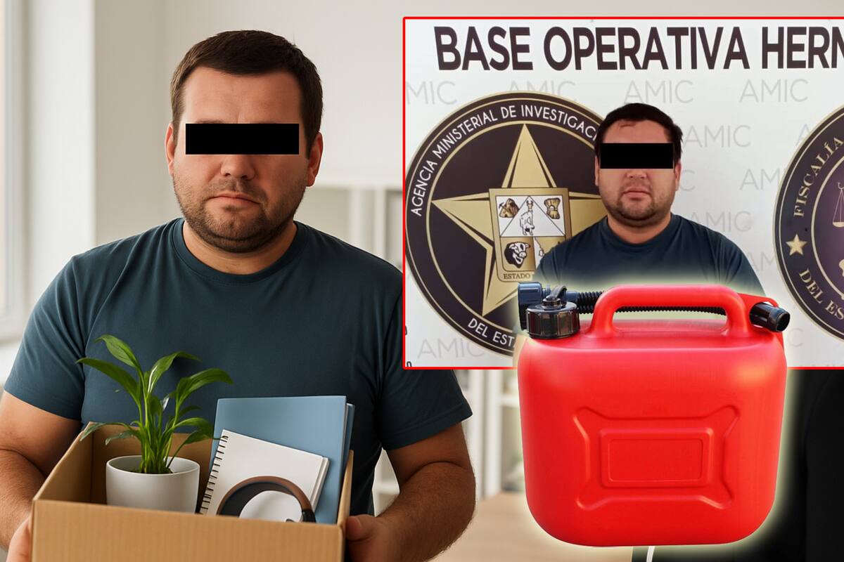Lo corren de su trabajo, quema sus oficinas y amenaza a su jefe en Hermosillo