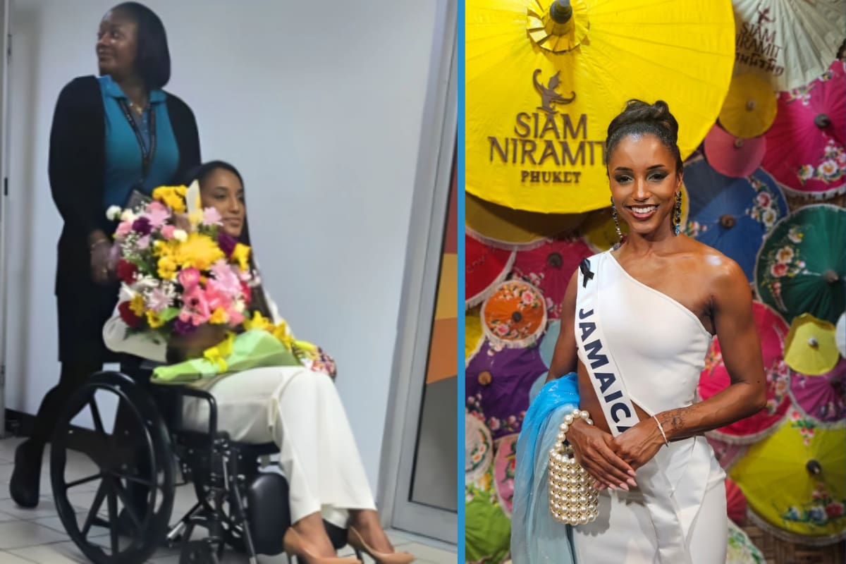 Miss Jamaica 2025, Gabrielle Henry, regresa a casa tras caída en Miss Universe 2025