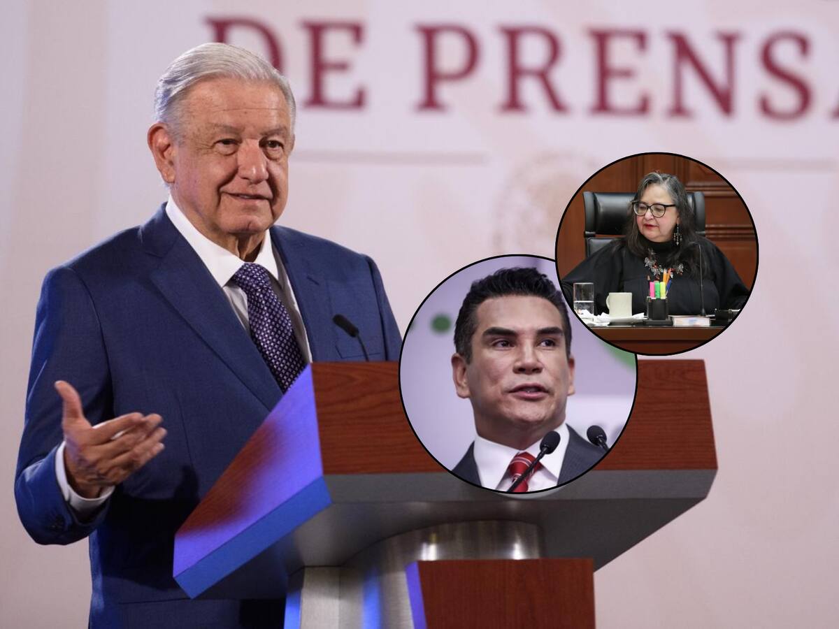 El presidente cuestionó lo acordado en la reunión entre la presidenta de la SCJN y "Alito" Moreno. | Crédito: Especial y Archivo GH