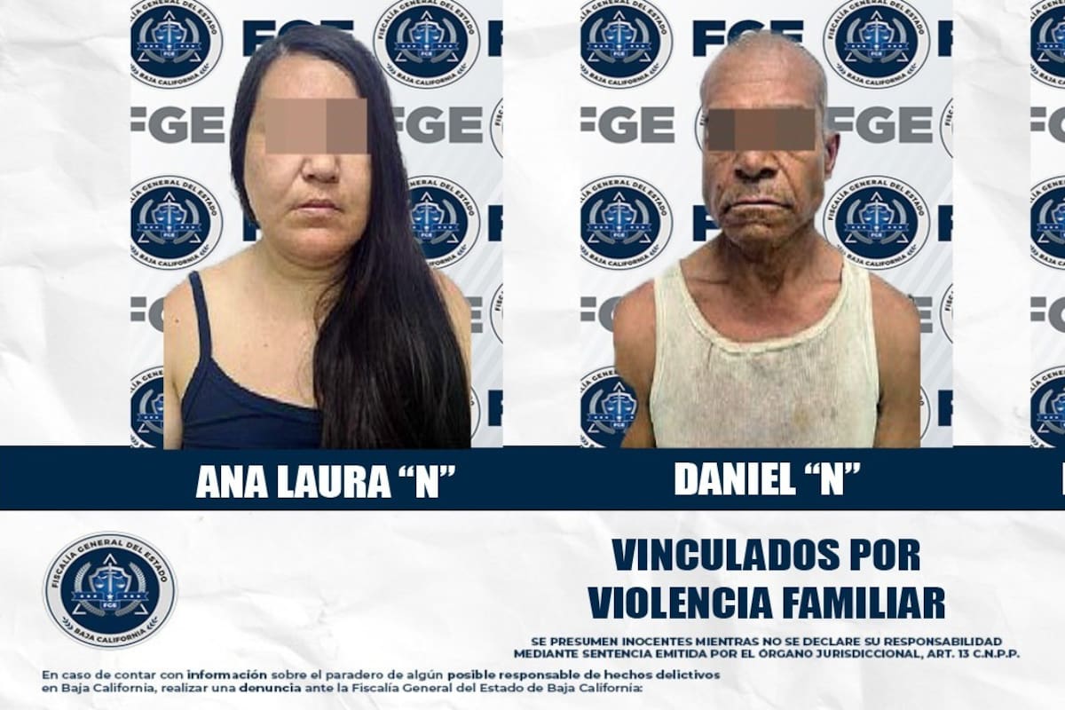 Envían a prisión a tres acusados por violencia familiar en el valle de Mexicali