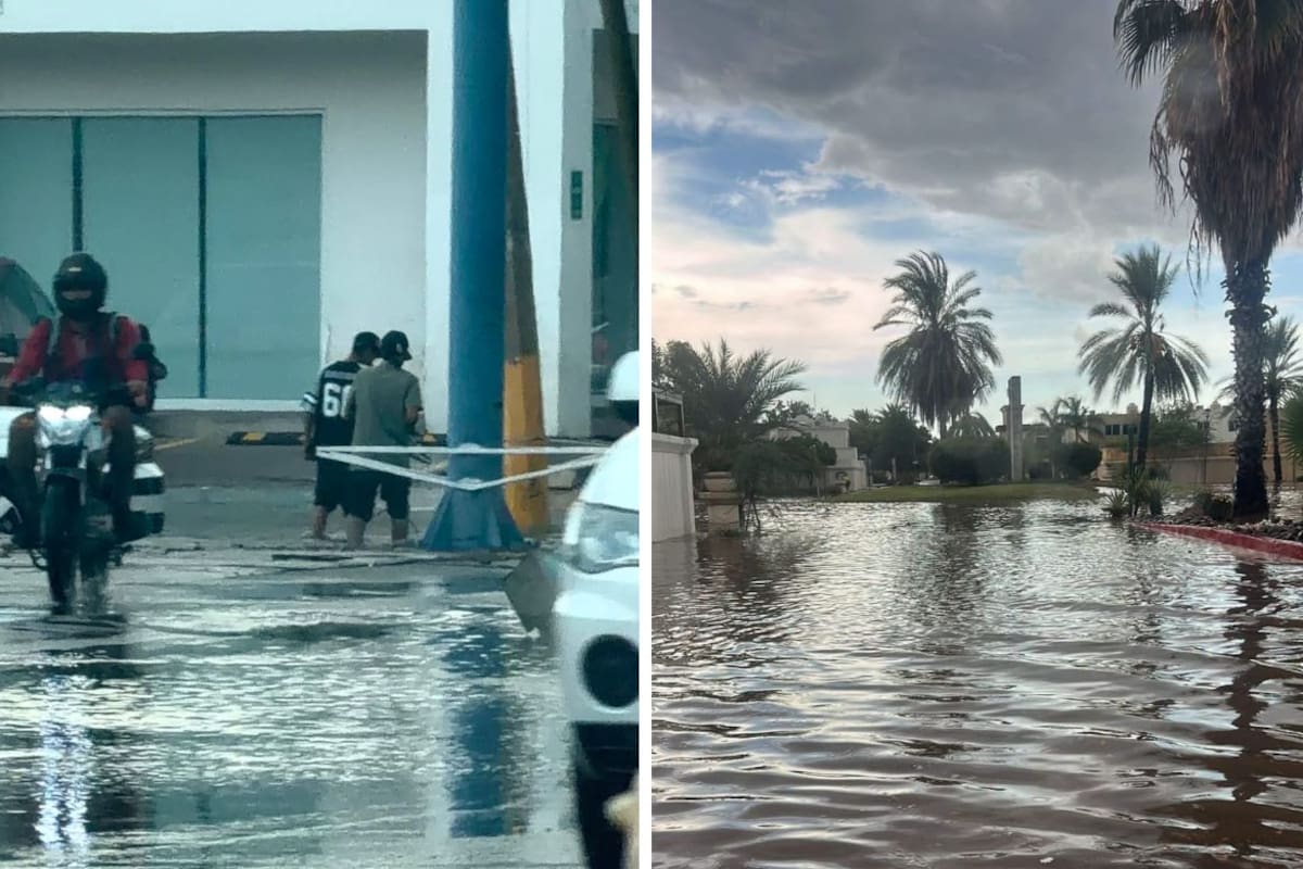 Fuertes lluvias dejan afectaciones en Ciudad Obregón