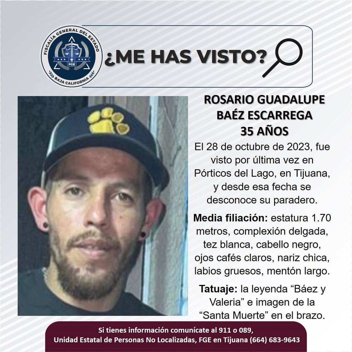 Pesquisa de Rosario Guadalupe Báez Escárrega.
