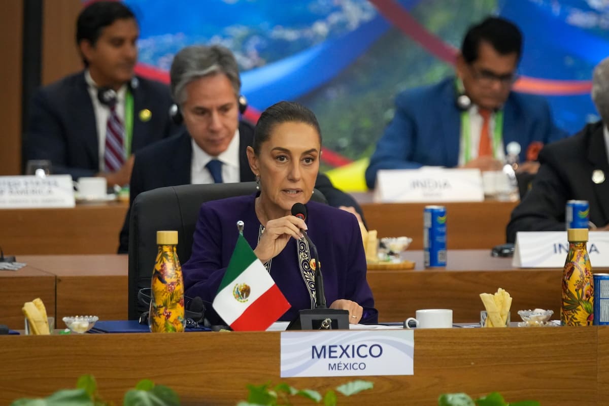 La presidenta de México presentó el programa 'Sembrando Vida' como propuesta global en la Cumbre del G20. | Crédito: X @Claudiashein