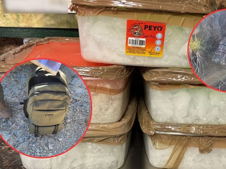 Encuentran 2 mochilas con metanfetamina en el desierto