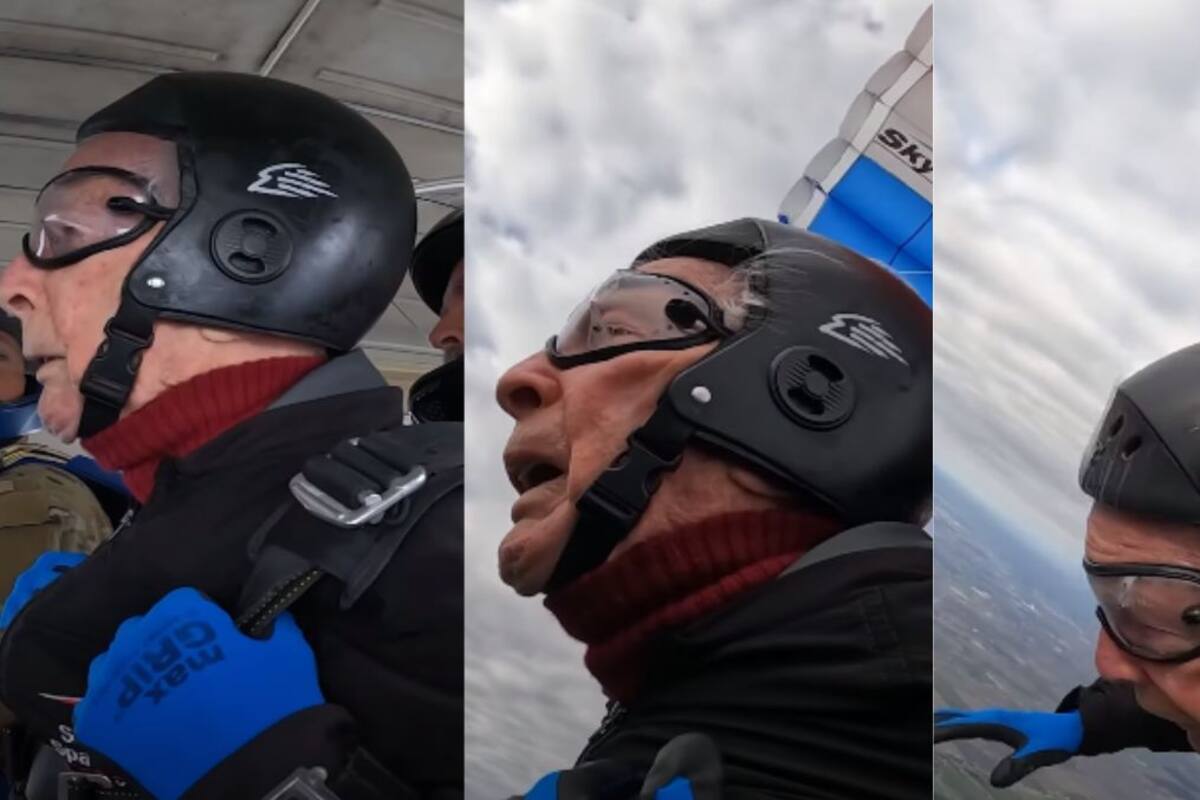 Hombre de 106 años rompe el récord mundial de la persona de más edad en saltar en paracaídas