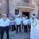 Jubilados del IMSS protestan en Cajeme