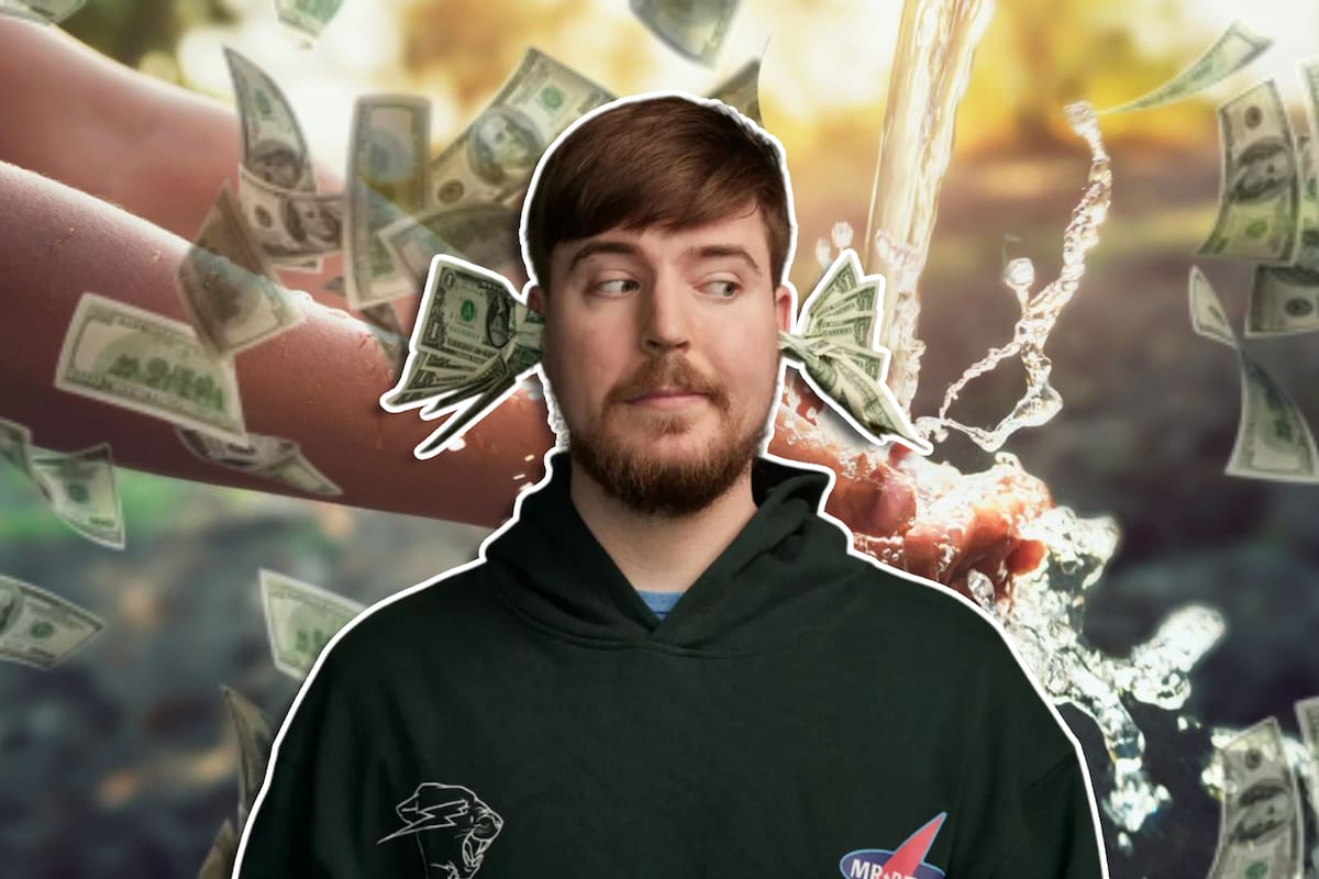 MrBeast lidera campaña #TeamWater con otros youtubers, para donar agua potable al mundo