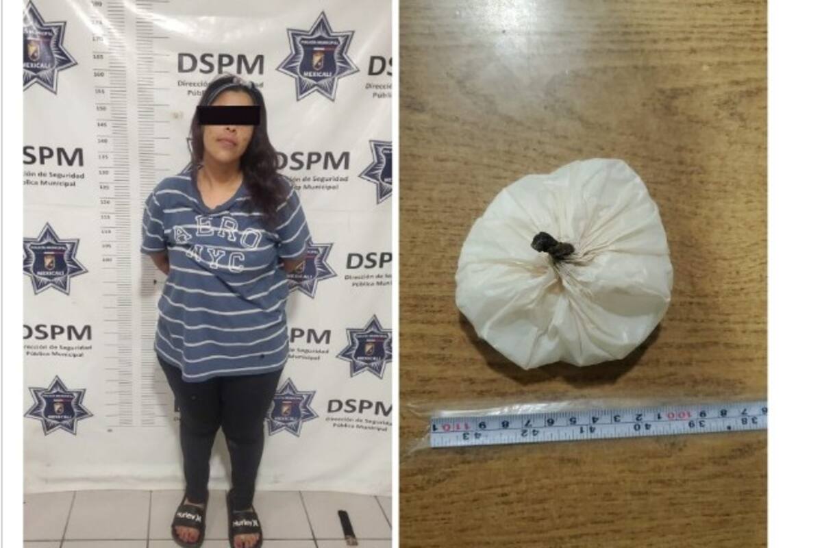 Mujer es detenida con droga en Pórticos del Valle