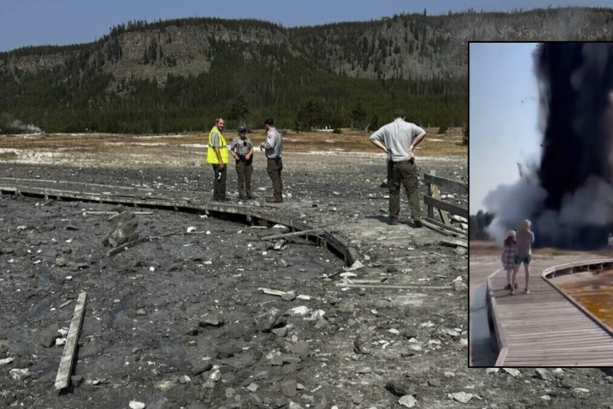 Explosión hidrotermal en Yellowstone asusta a los turistas: ¿Podría despertar el Supervolcán?