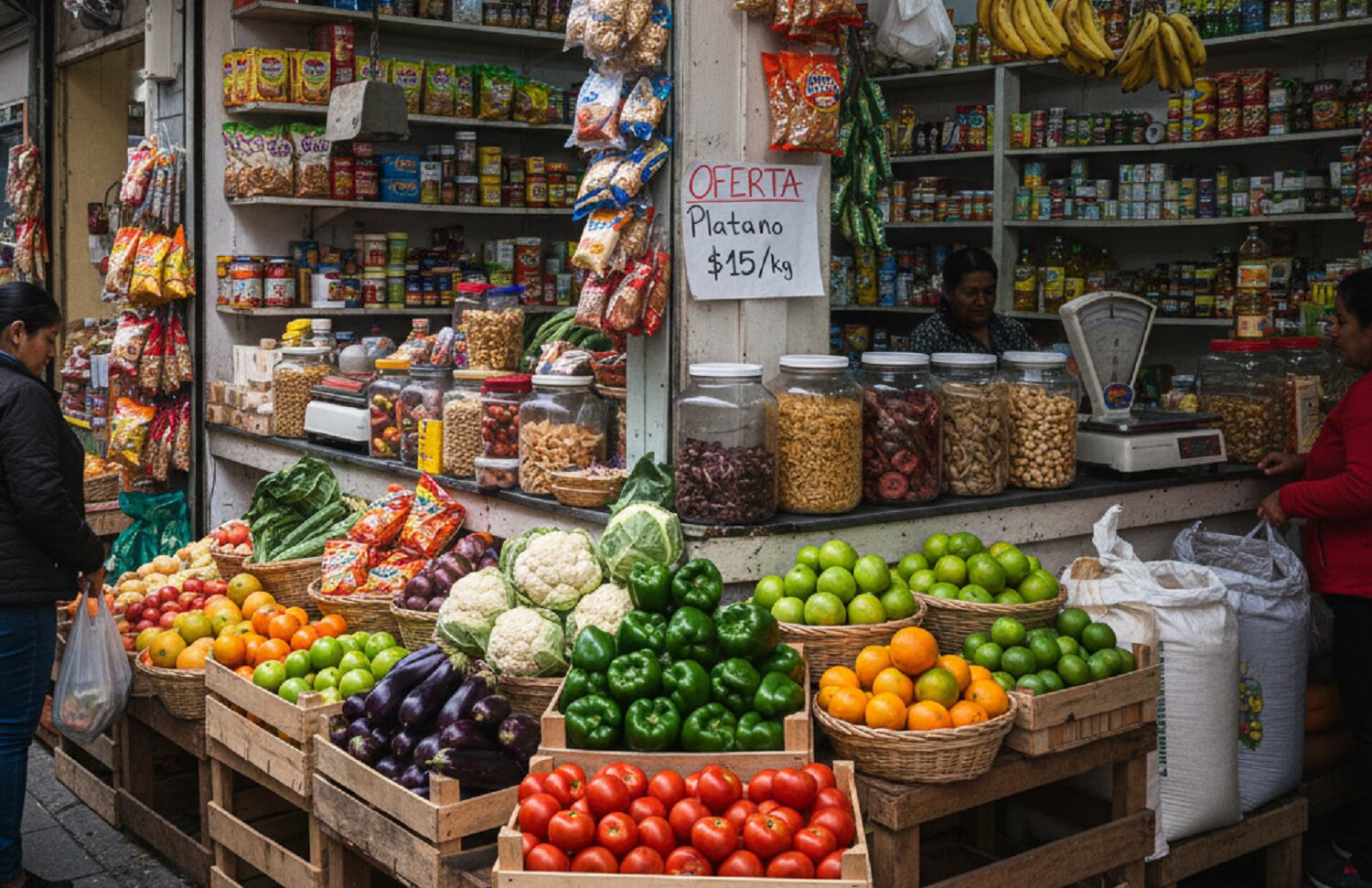 Según la Alianza de Pequeños Comerciantes, el PACIC, no funcionó para mantener estables los precios de la canasta alimentaria. | Foto: Imagen Generada con IA