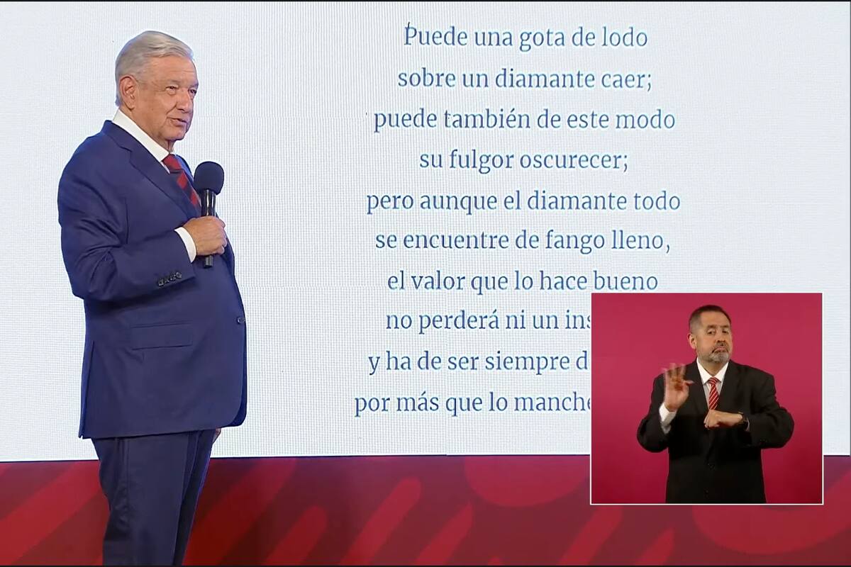 AMLO dedica poema de Rubén Darío al “hampa de periodismo” al ser cuestionado sobre Adán Augusto López