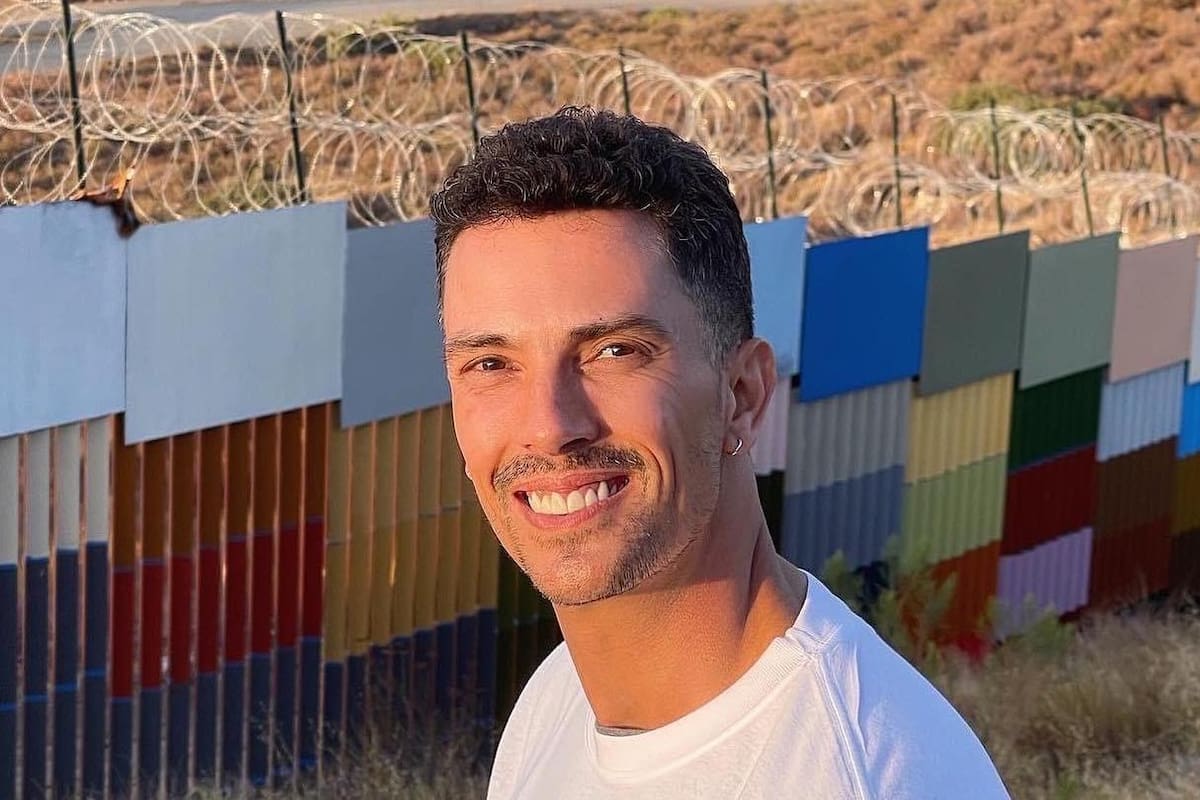 Aldo Gallardo y el muro fronterizo