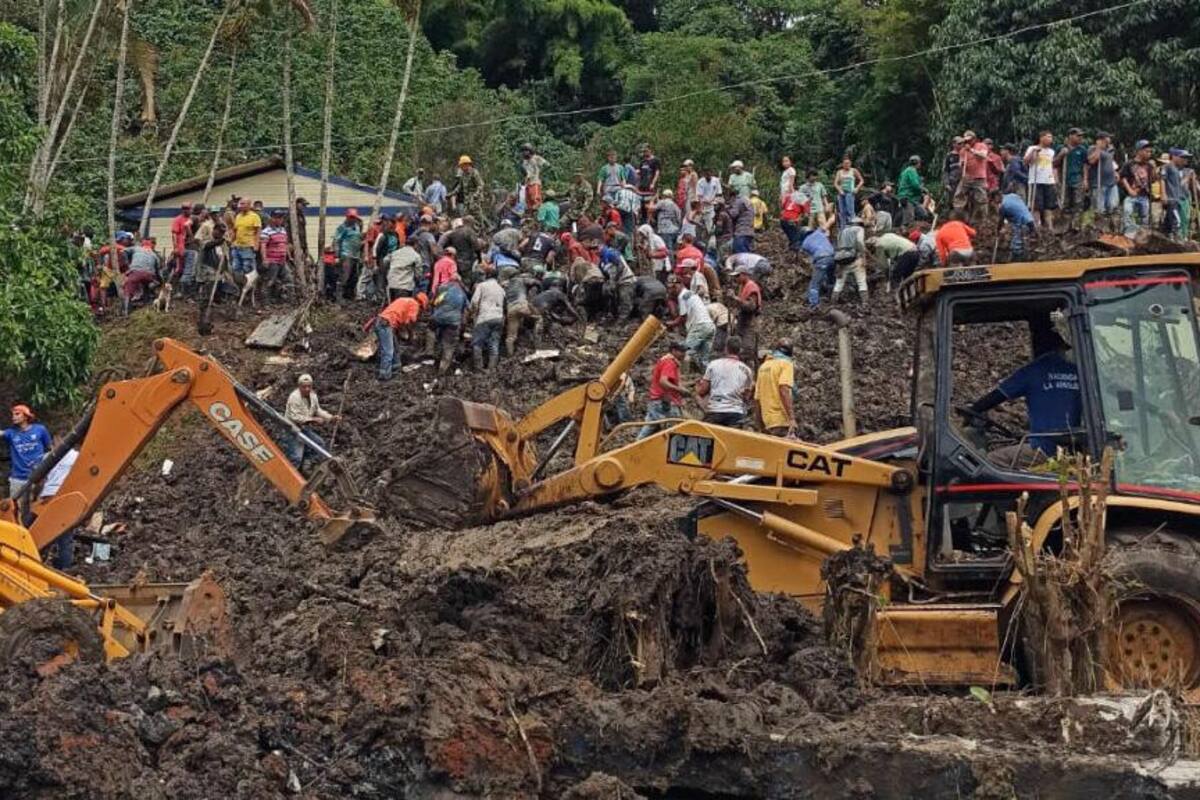 Colombia: Deslizamiento de tierra sepulta una escuela rural; hay niños atrapados