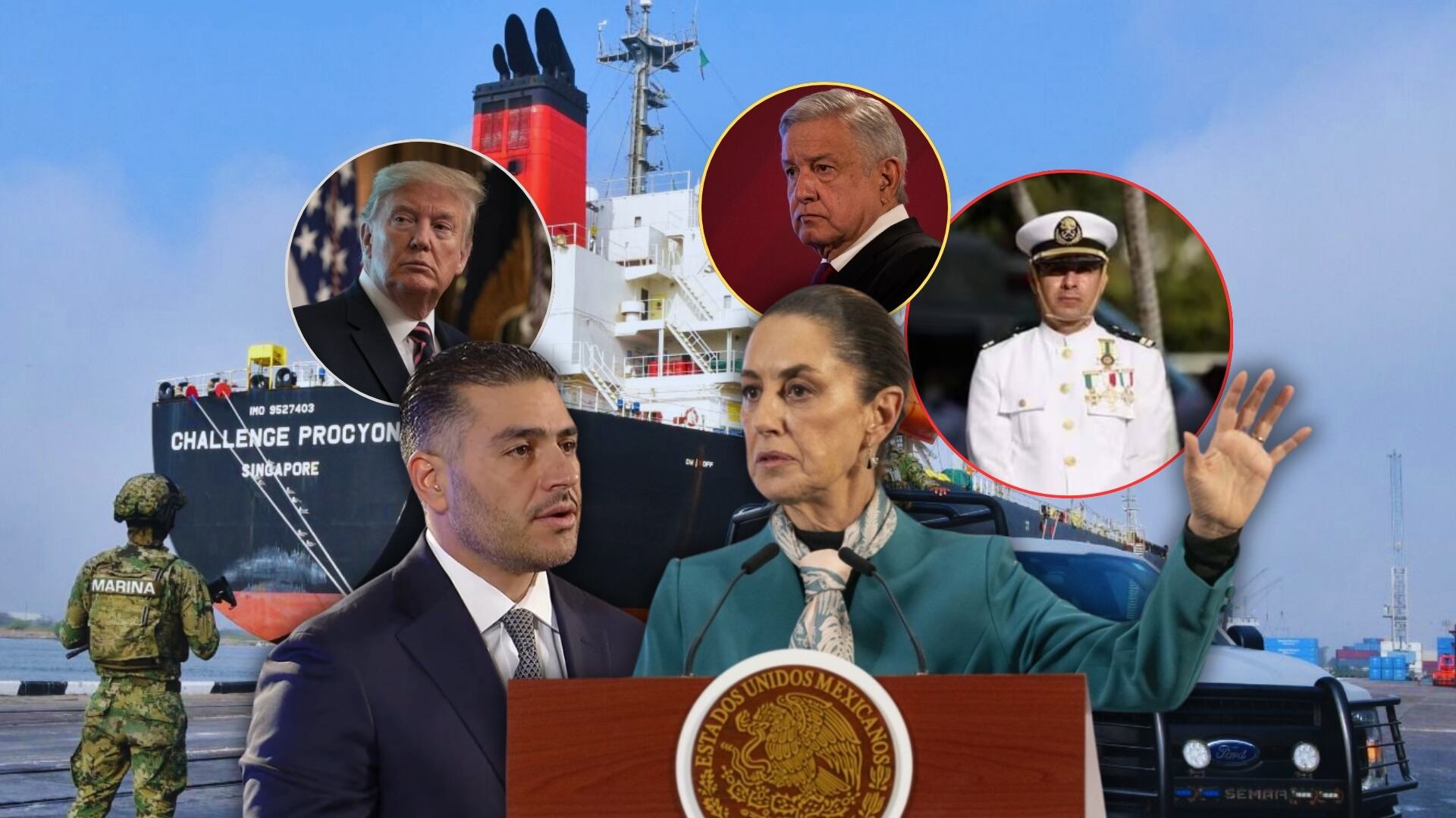 Autoridades federales confirmaron que el vicealmirante fue detenido en Sonora el martes pasado por elementos de la Marina, la Fiscalía General de la República (FGR) y la Secretaría de Seguridad y Protección Ciudadana. Foto: Especial