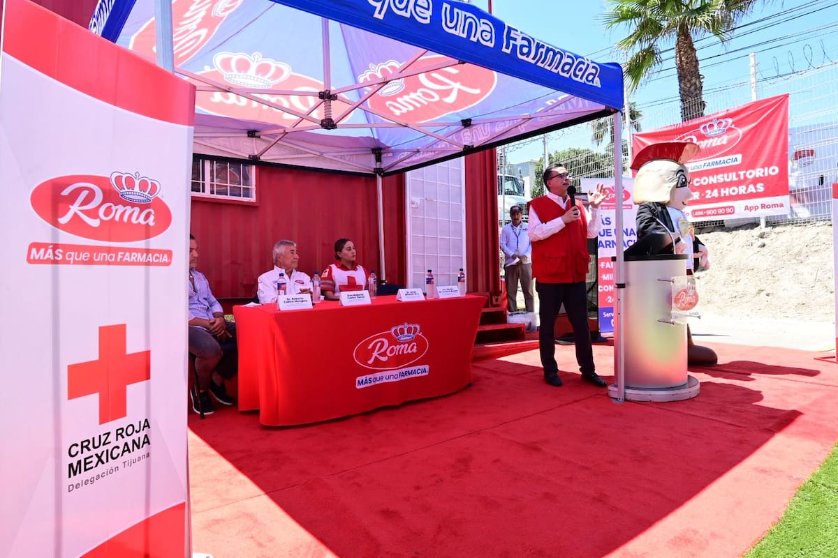 Cruz Roja Tijuana y Farmacias Roma inauguran nueva base de ambulancia modelo contenedor