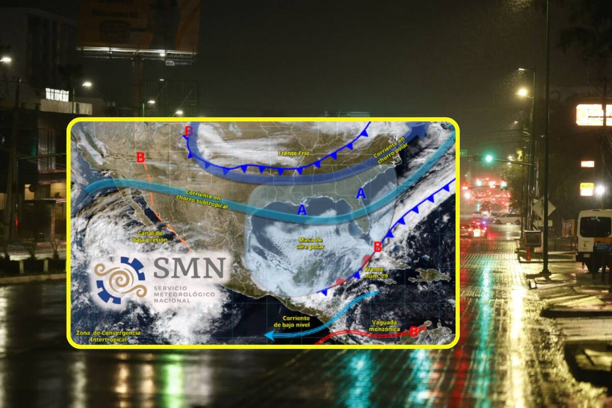 Vaguada en altura ‘congelará’ estas ciudades miércoles y jueves con lluvias fuertes, rachas intensas de viento y heladas de hasta -10 °C