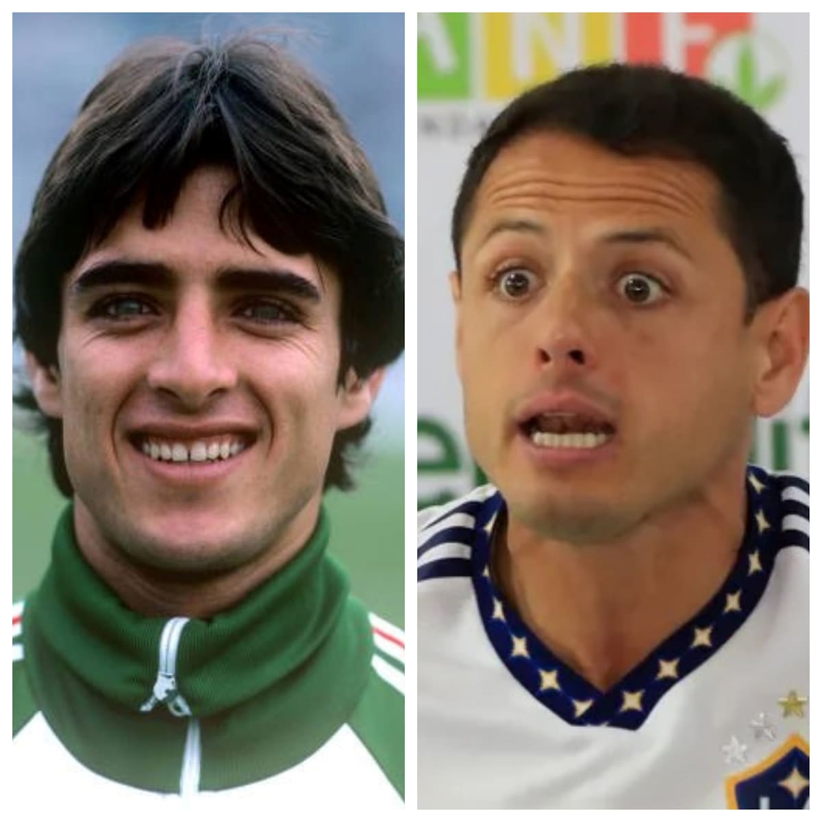 Javier 'Chicharo' Hernández Gutiérrez y su hijo, Javier 'Chicharito' Hernández Balcázar.