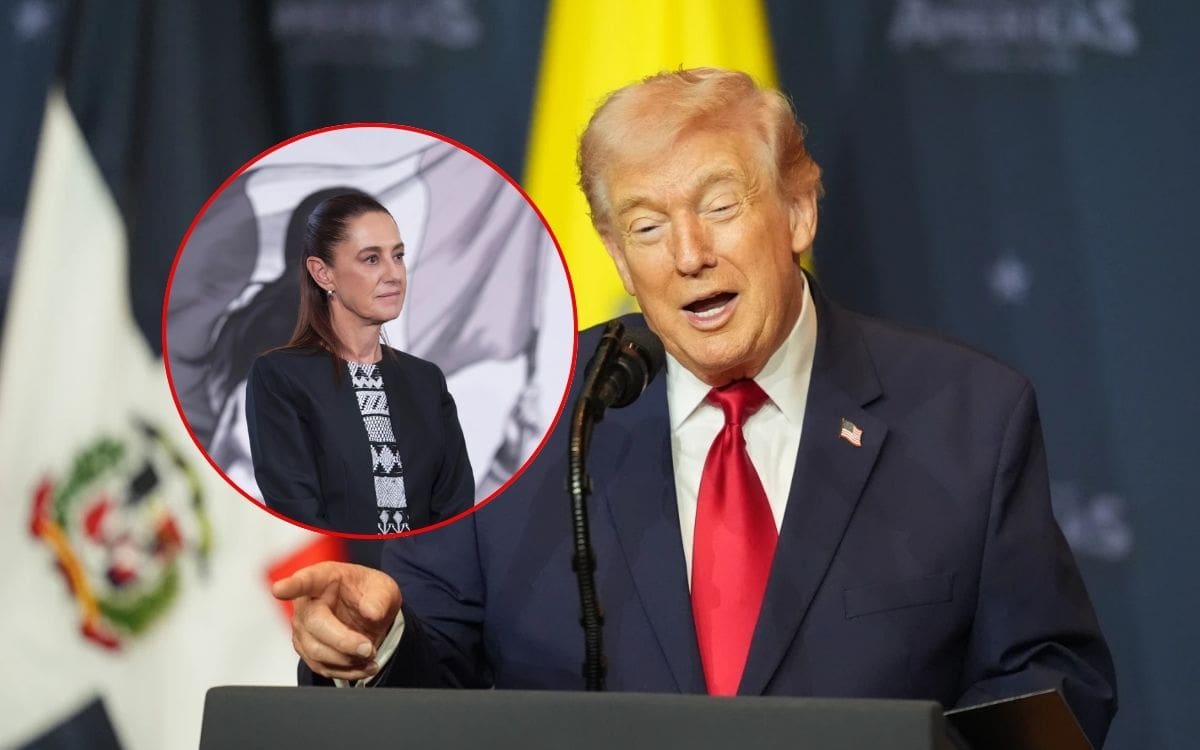 Trump contradice a Sheinbaum sobre invitación a la Cumbre “Escudo de las Américas”: “Creo que sí fueron invitados”, afirma. | Crédito: AP/Presidencia